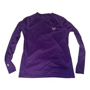 Holloway USTA Long Sleeve Performance Shirt Purple Womens Small Tennis Top